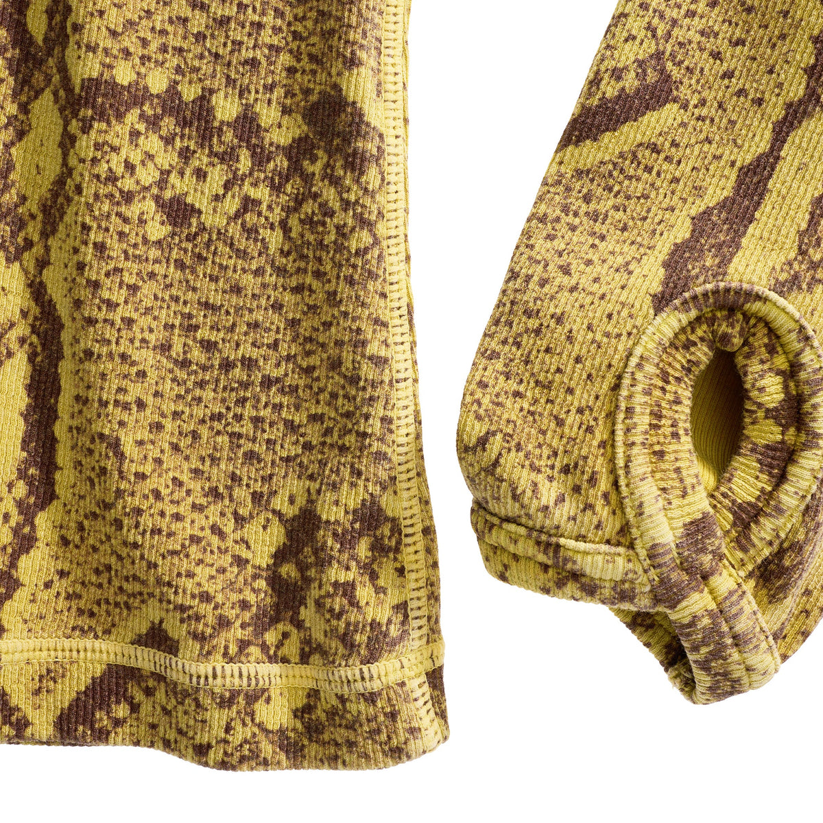 Snake Thumbhole - Tan - Tops & T-Shirts