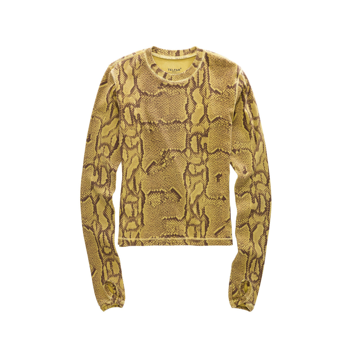 Snake Thumbhole - Tan - Tops & T-Shirts