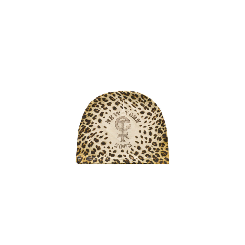 Snow Leopard Skully - Brown - Hats & Beanies