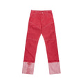 Stacked Straight Leg Jean - Red - Pants & Shorts