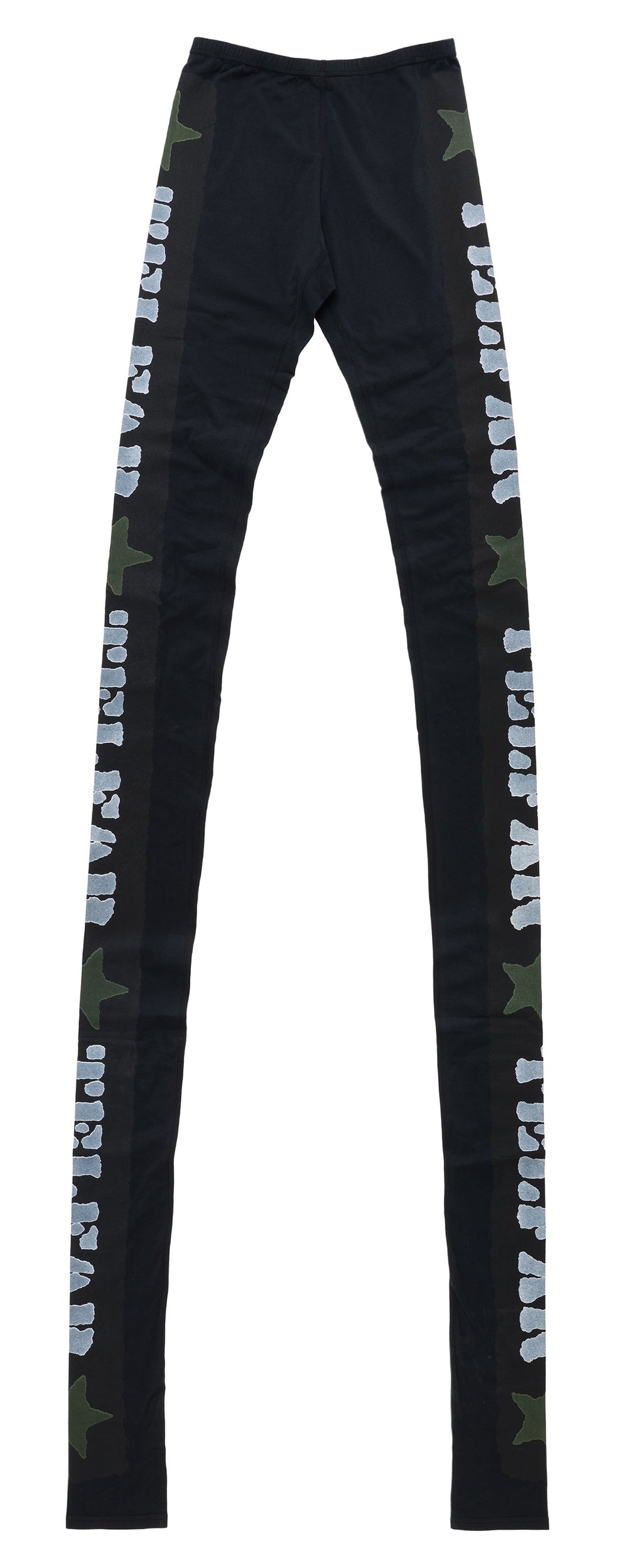 Star Scrunched Legging - Black - Pants & Shorts