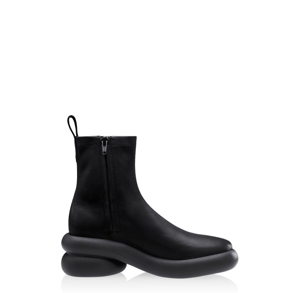 Stretch Leather Modular Boot - Black - Boots