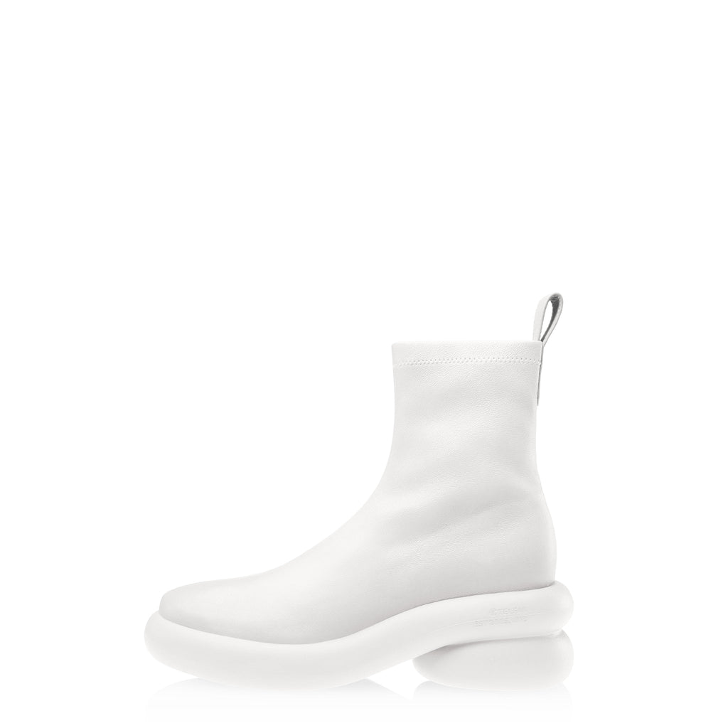 Stretch Leather Modular Boot - White - Boots