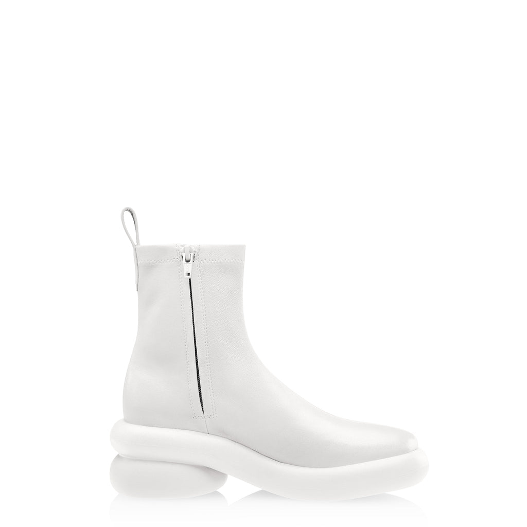 Stretch Leather Modular Boot - White - Boots