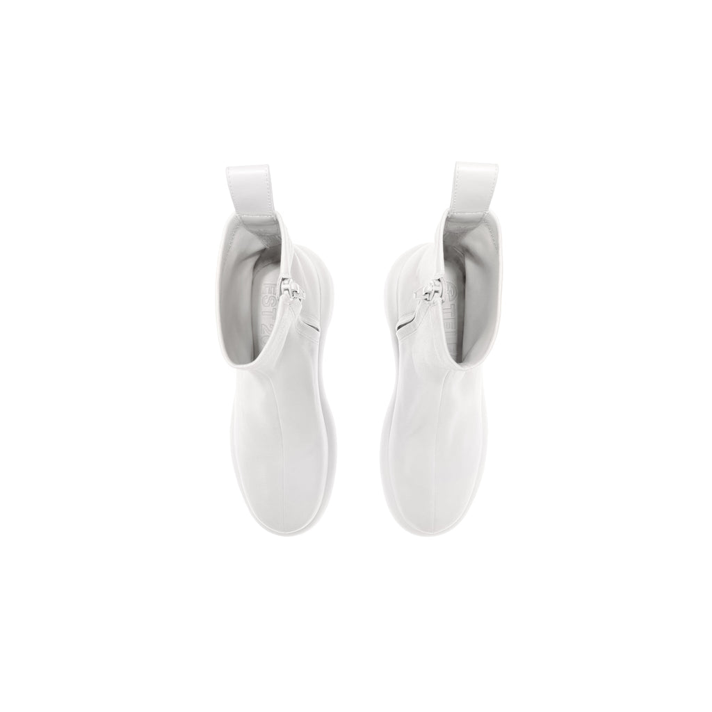 Stretch Leather Modular Boot - White - Boots