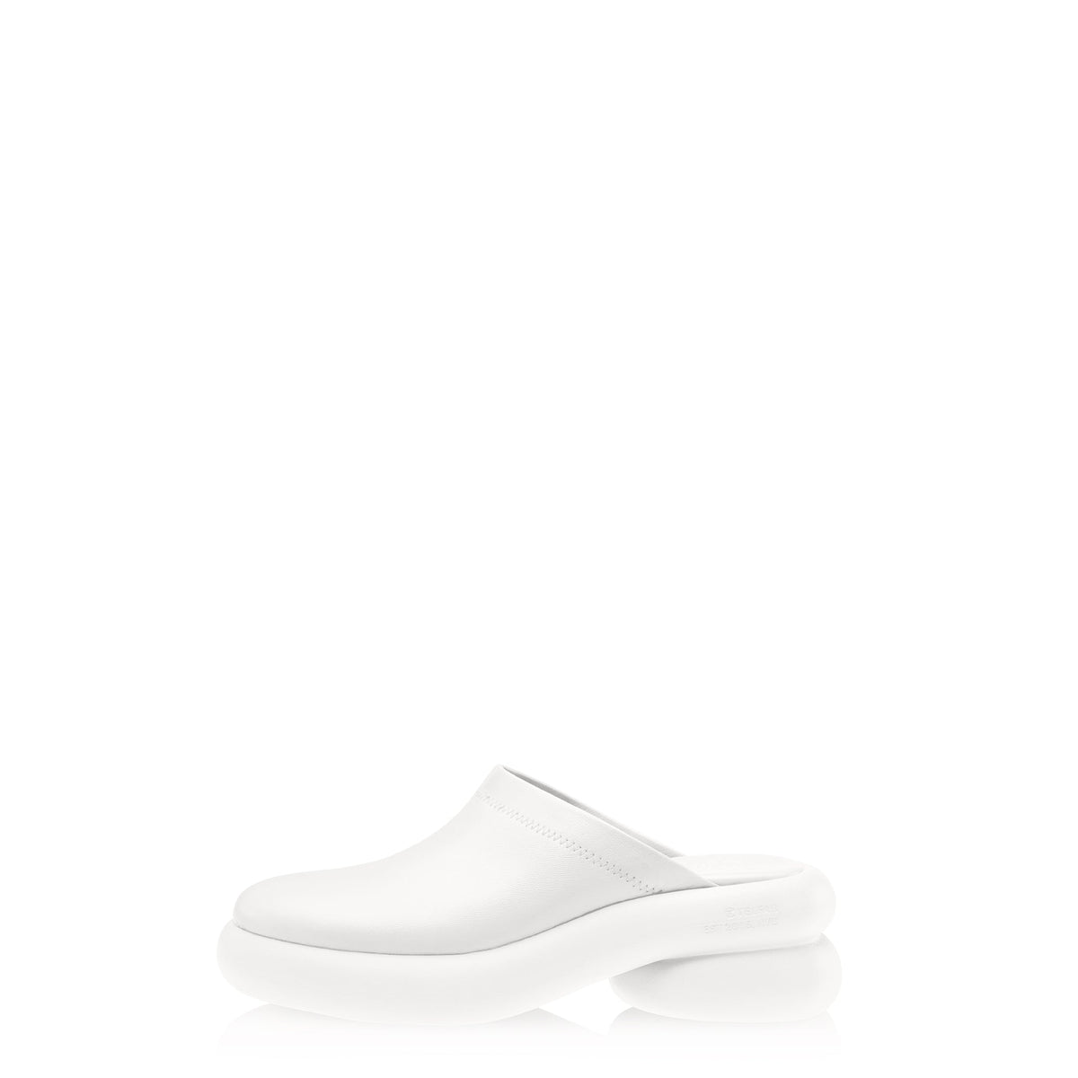 Stretch Leather Modular Mule - White - Mules
