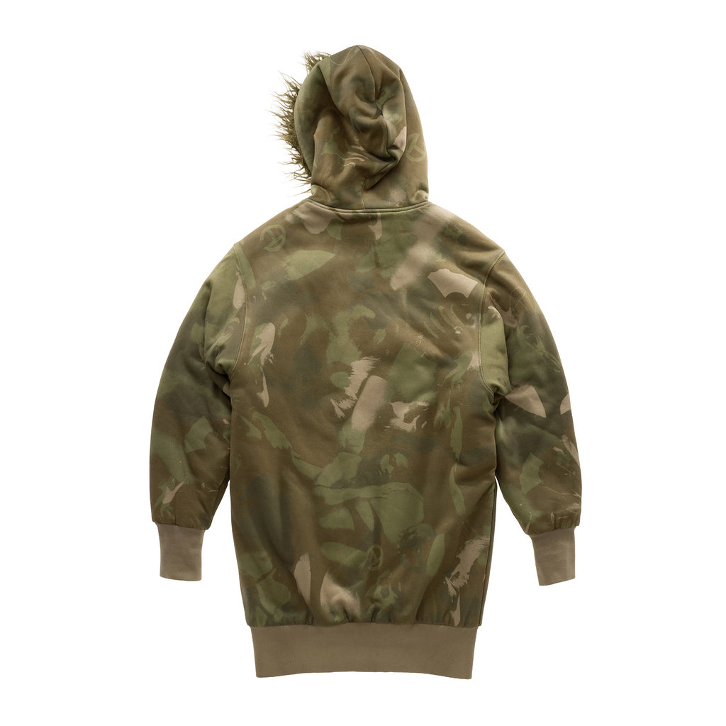 Tall Camo Fur Hoodie - Jungle - Sweaters & Hoodies
