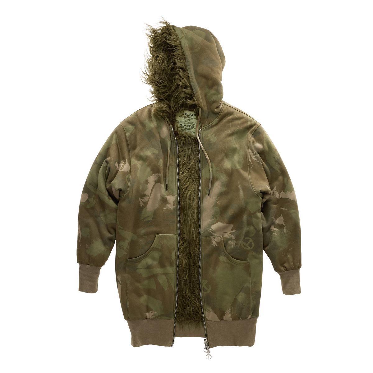 Tall Camo Fur Hoodie - Jungle - Sweaters & Hoodies