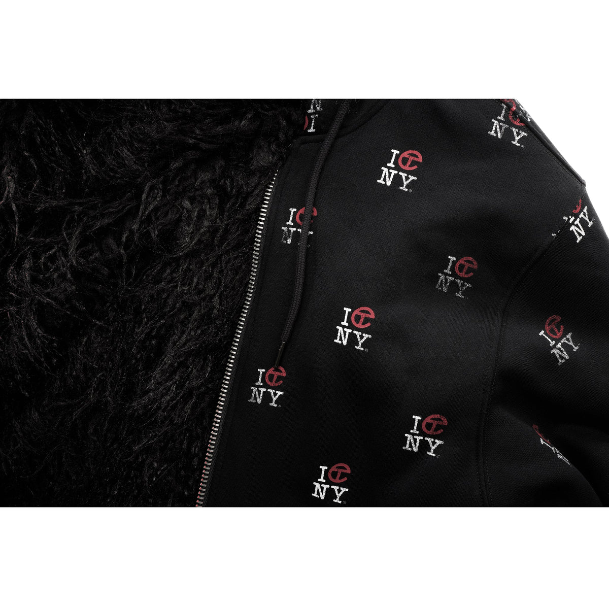 Tall Canal All Over Fur Hoodie - Black - Sweaters & Hoodies
