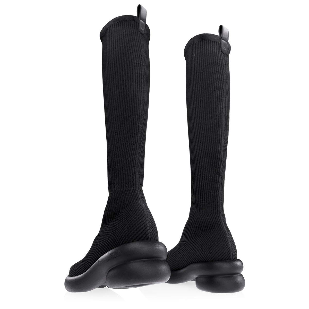 Tall Knit Modular Boot- Black - Boots