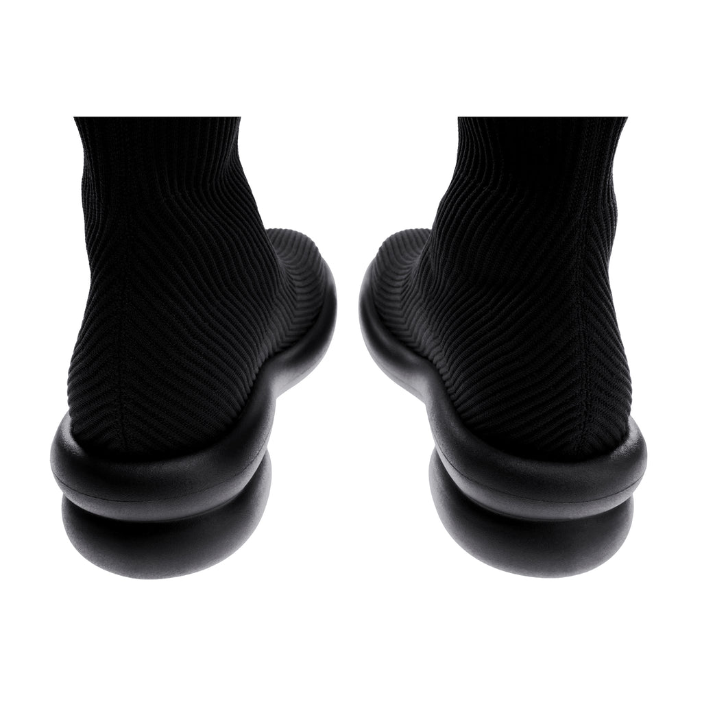 Tall Knit Modular Boot- Black - Boots
