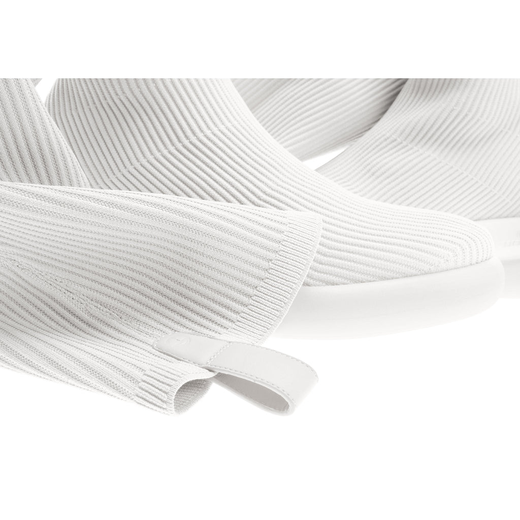 Tall Knit Modular Boot- White - Boots