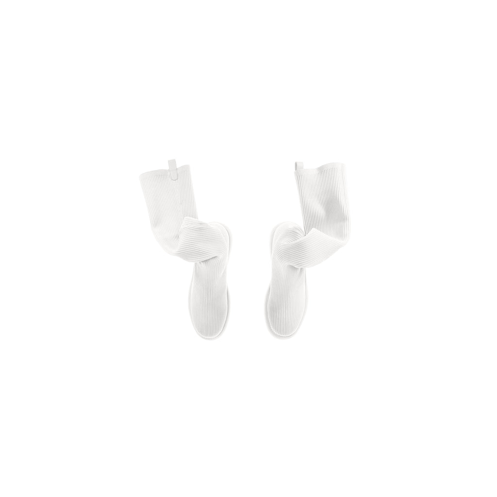 Tall Knit Modular Boot- White - Boots