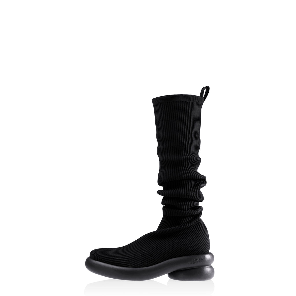 Tall Knit Modular Boot- Black - Boots