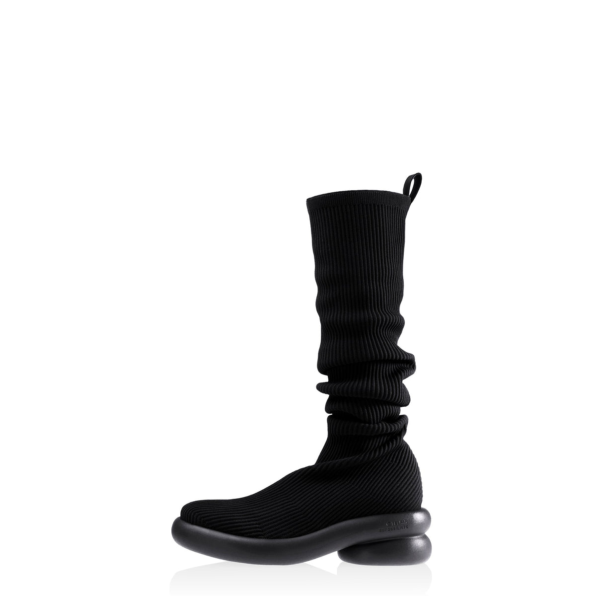 Tall Knit Modular Boot- Black - Boots