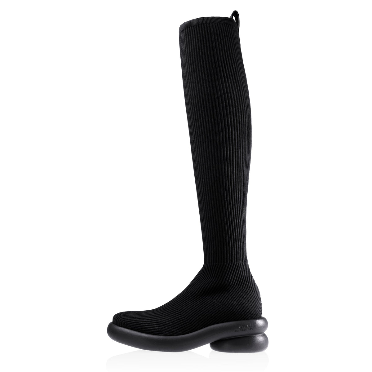 Tall Knit Modular Boot- Black - Boots