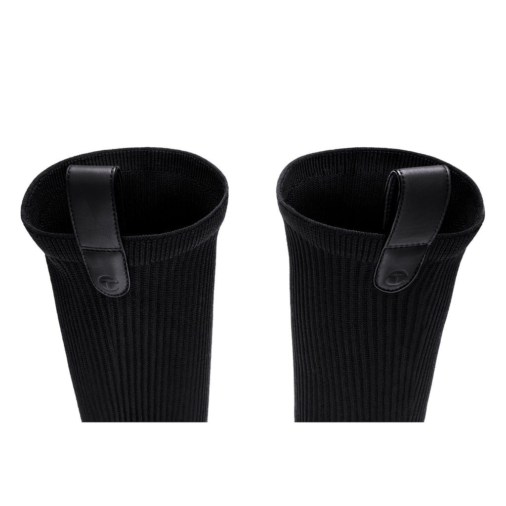 Tall Knit Modular Boot- Black - Boots