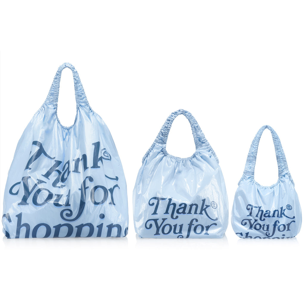 Regular Thank You Plastic Bag - Baby Blue - Plastic Bags