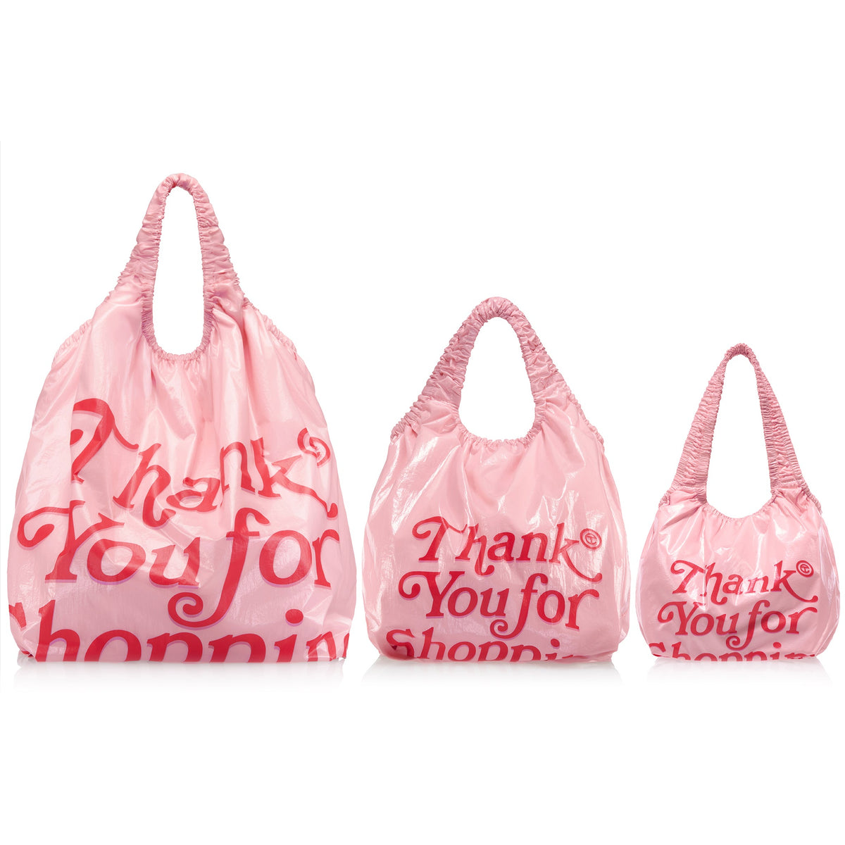 Micro Telfar Thank You Plastic Bag - Pink - Plastic Bags