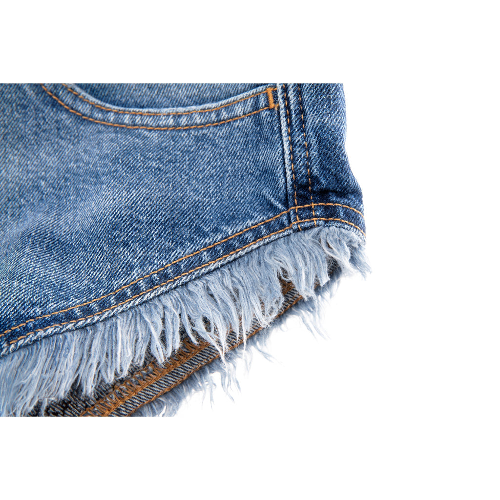 Thigh Hole Jean - Blue - Pants & Shorts