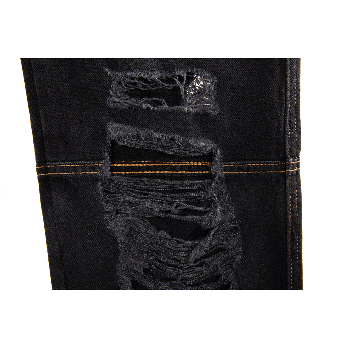 Thigh Hole Jean - Distressed Black - Pants & Shorts