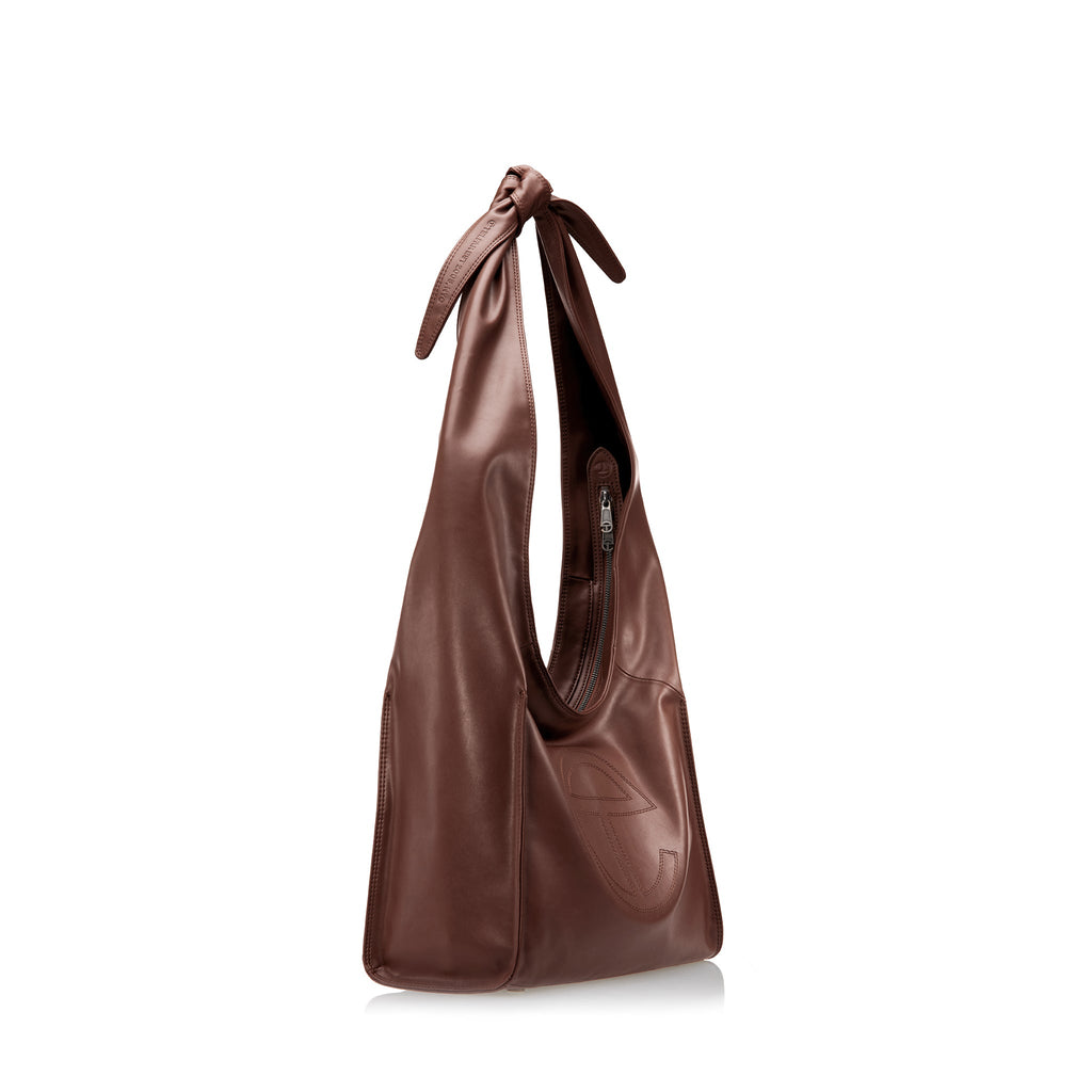 Medium Tie Bag - Brown - Tie Bags