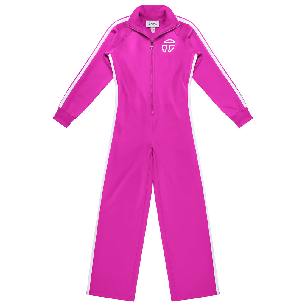 Track Long Sleeve Jumpsuit - Azalea - Jackets & Outerwear