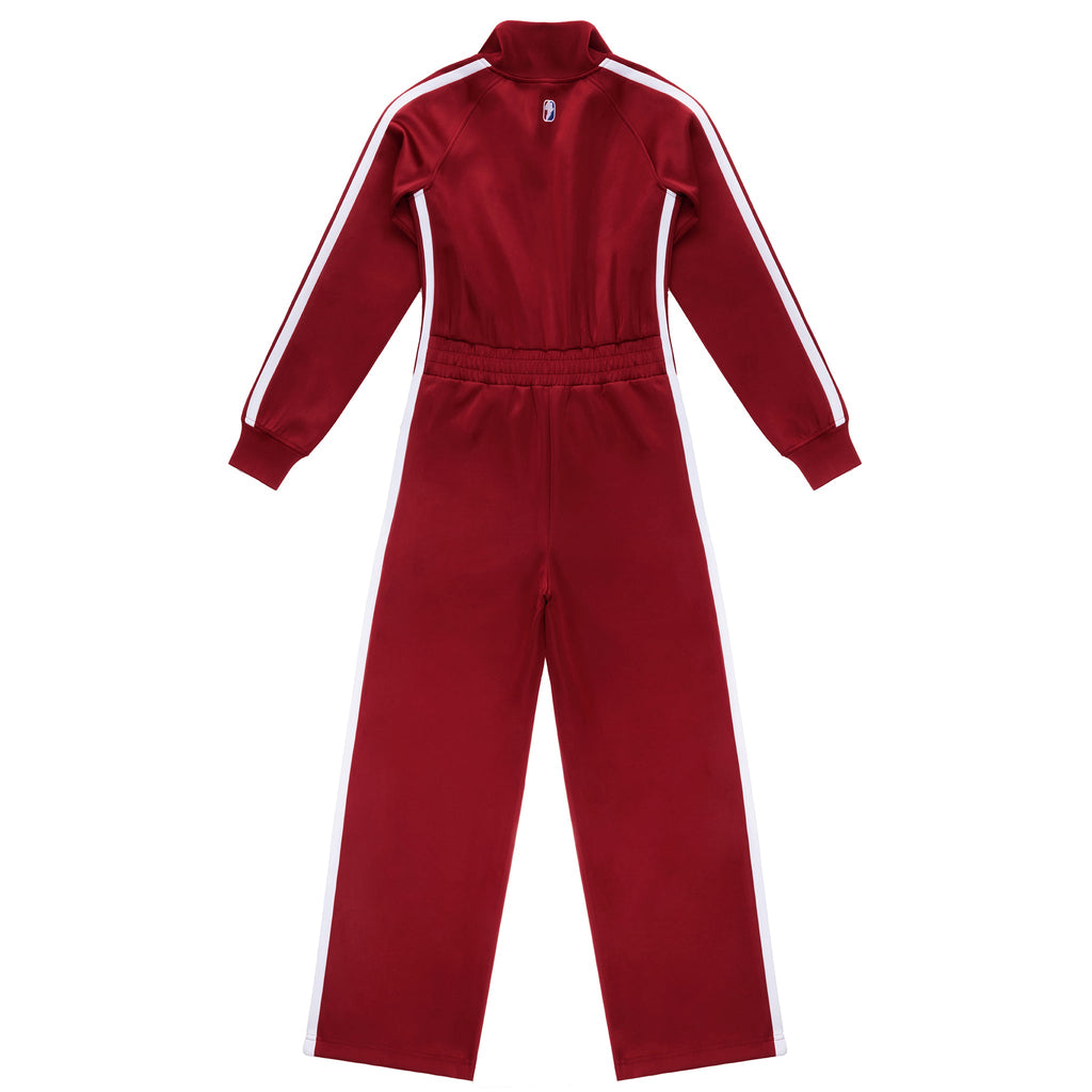 Track Long Sleeve Jumpsuit - Oxblood - Jackets & Outerwear