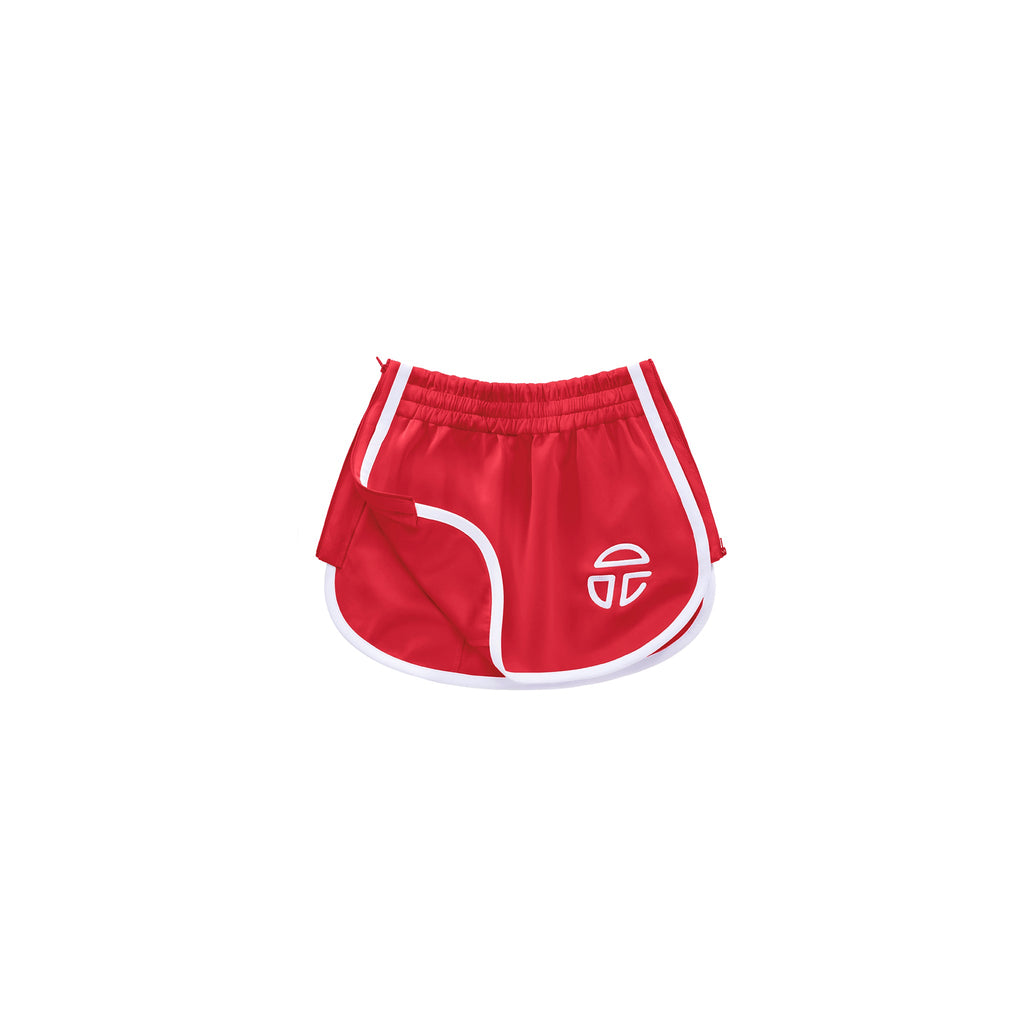 Track Short Skirt - Red - Dresses & Skirts