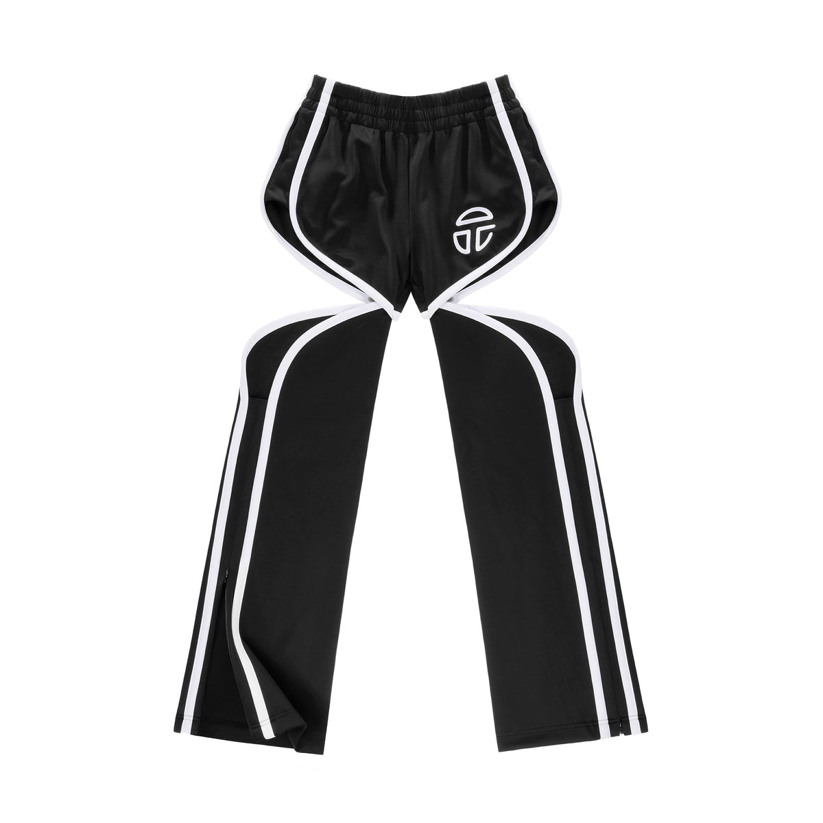 Thigh Hole Track Pant - Black - Pants & Shorts