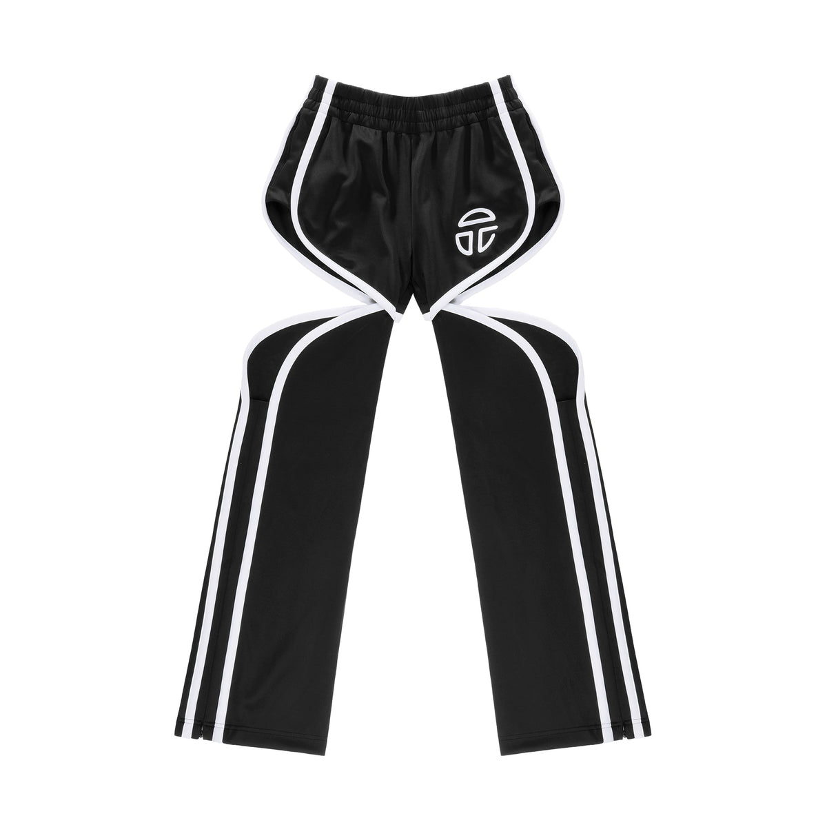 Thigh Hole Track Pant - Black - Pants & Shorts