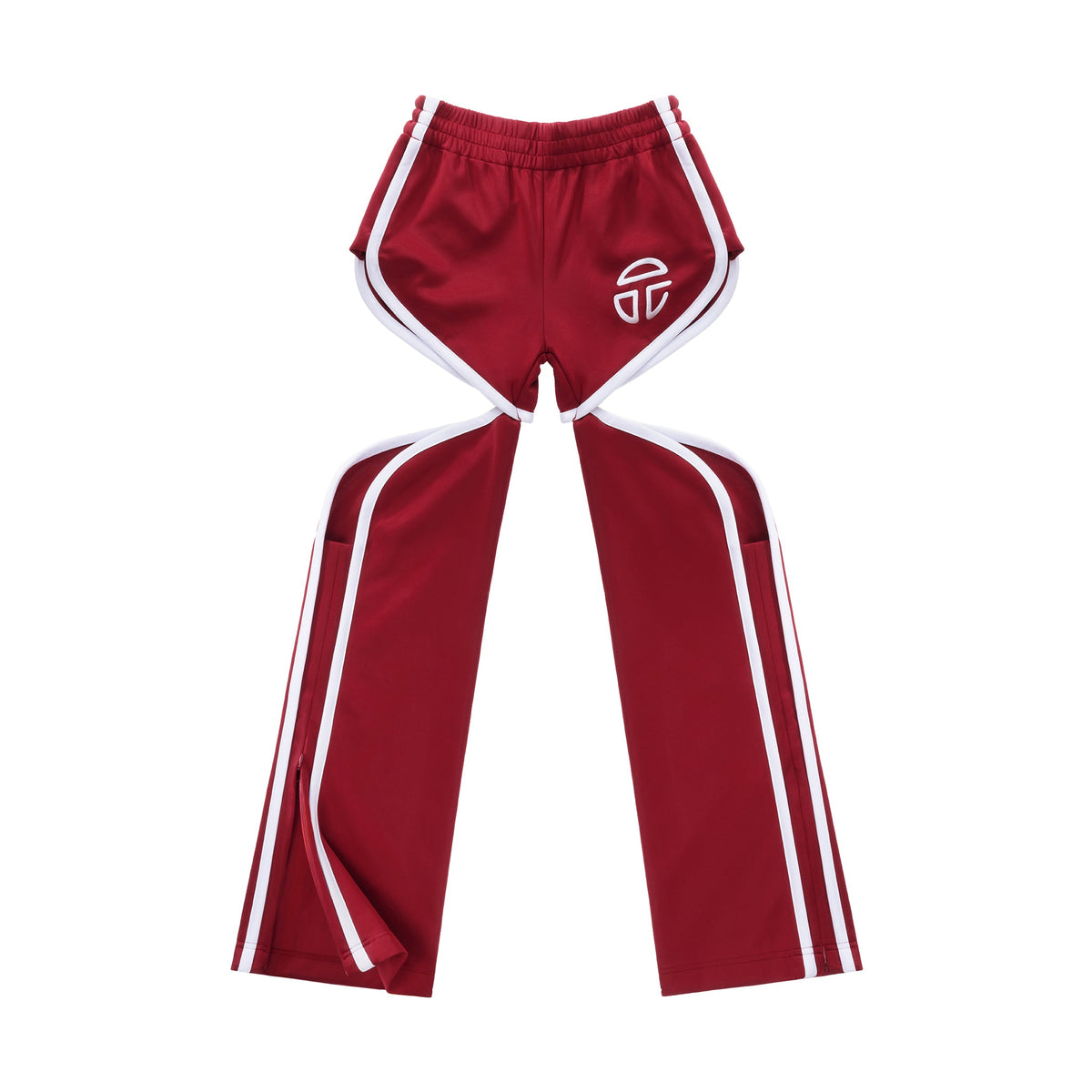Thigh Hole Track Pant - Oxblood - Pants & Shorts