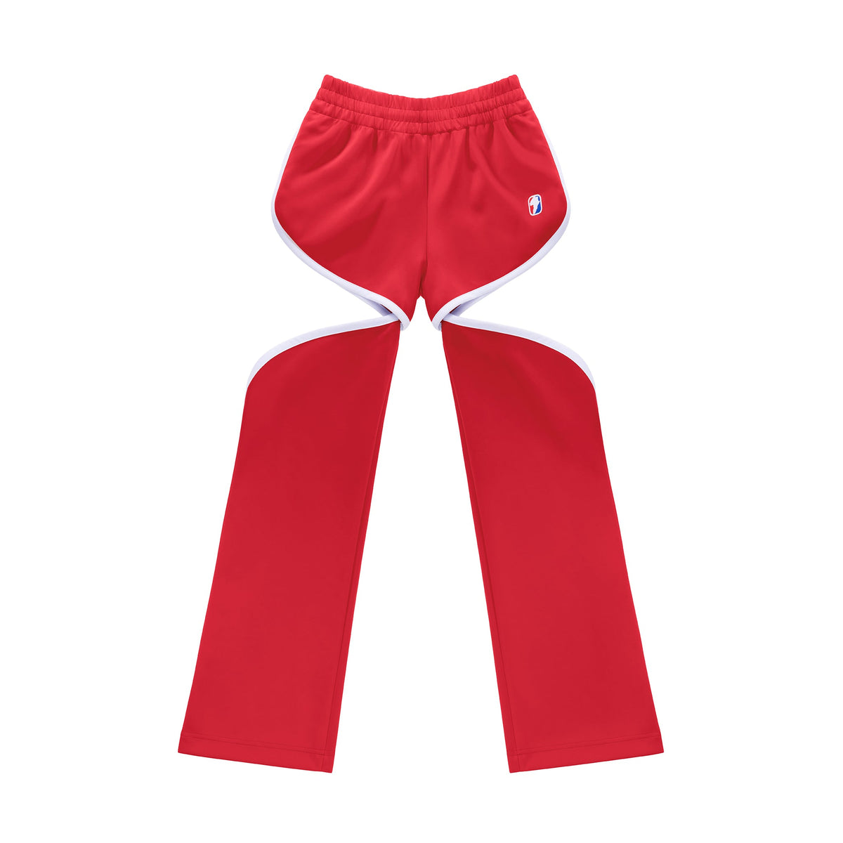 Thigh-Hole Track Pant - Red - Pants & Shorts