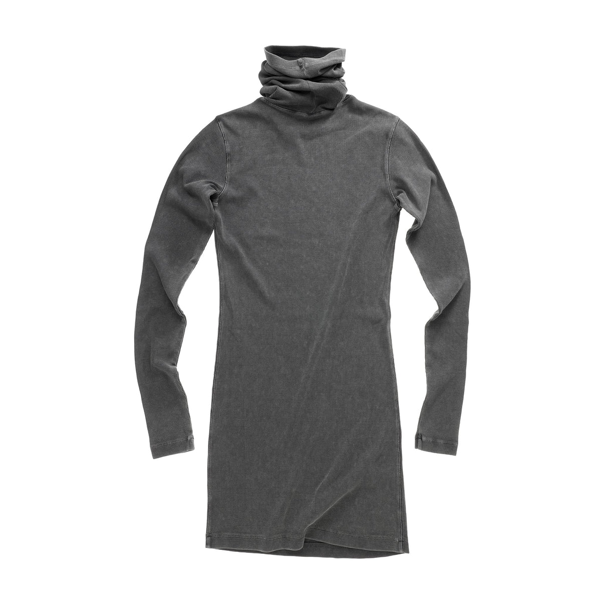 Turtleneck Long Sleeve Tunic - Black - Dresses & Skirts