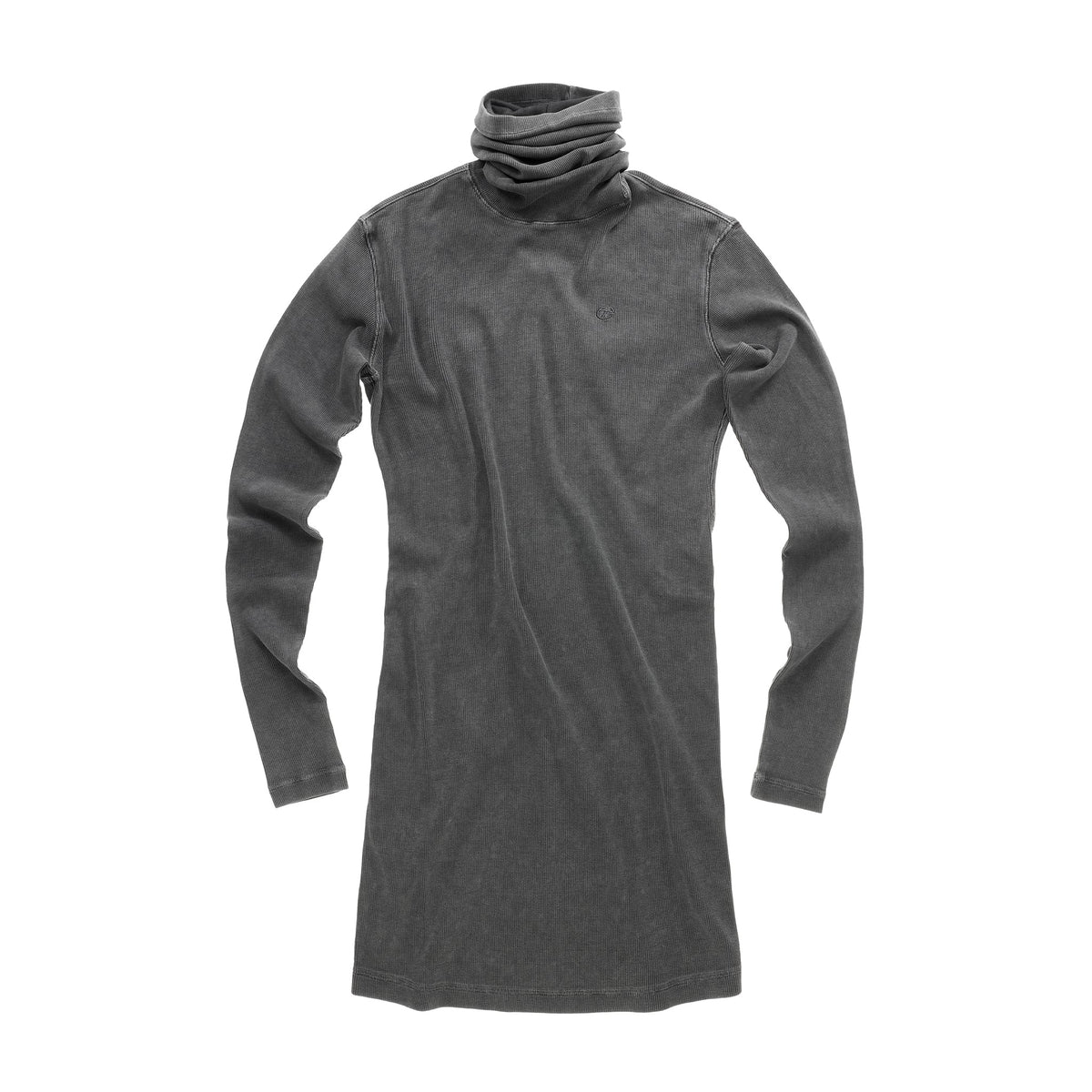 Turtleneck Long Sleeve Tunic - Black - Dresses & Skirts