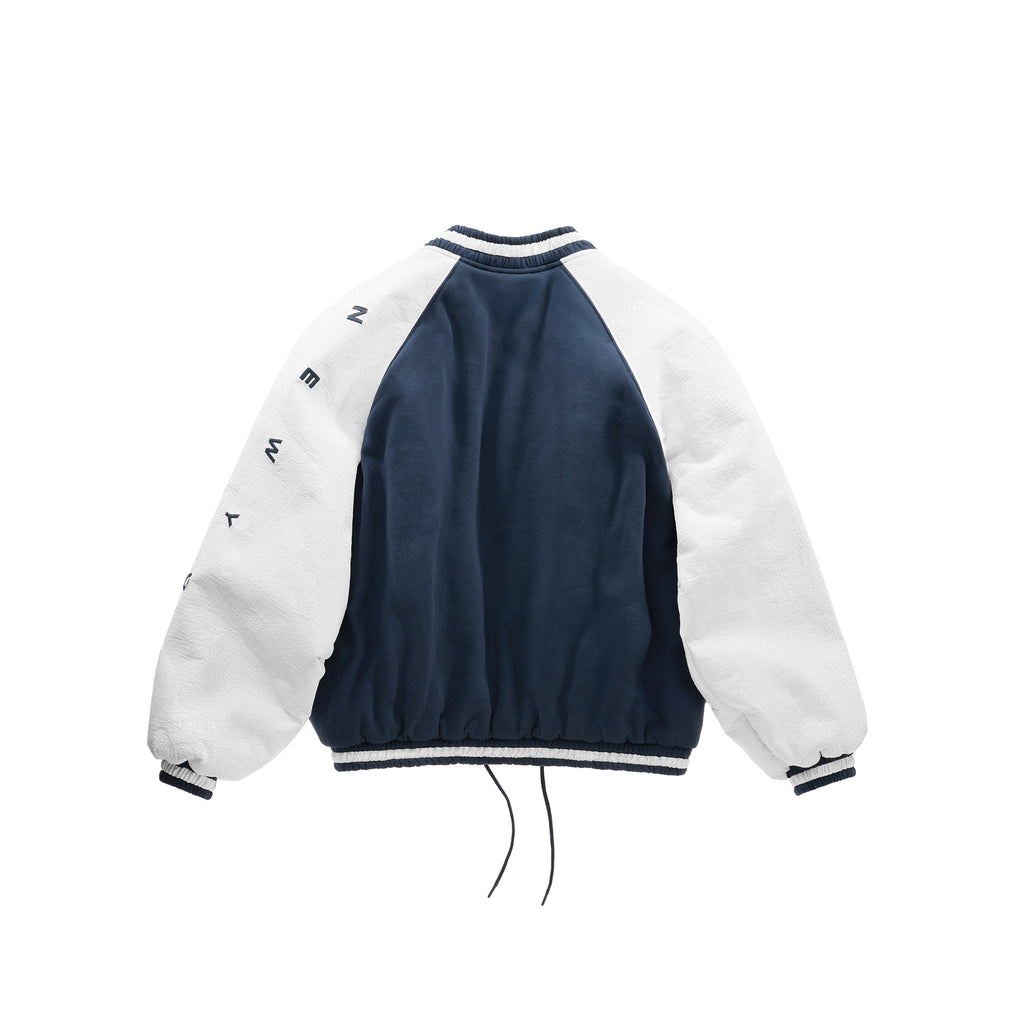 Upside Down Bomber Jacket - Navy - Jackets & Outerwear