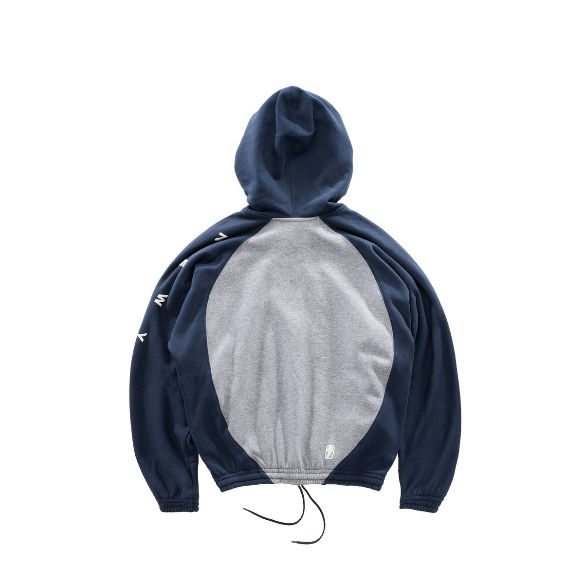 Upside Down Hoodie - Grey/Navy - Sweaters & Hoodies