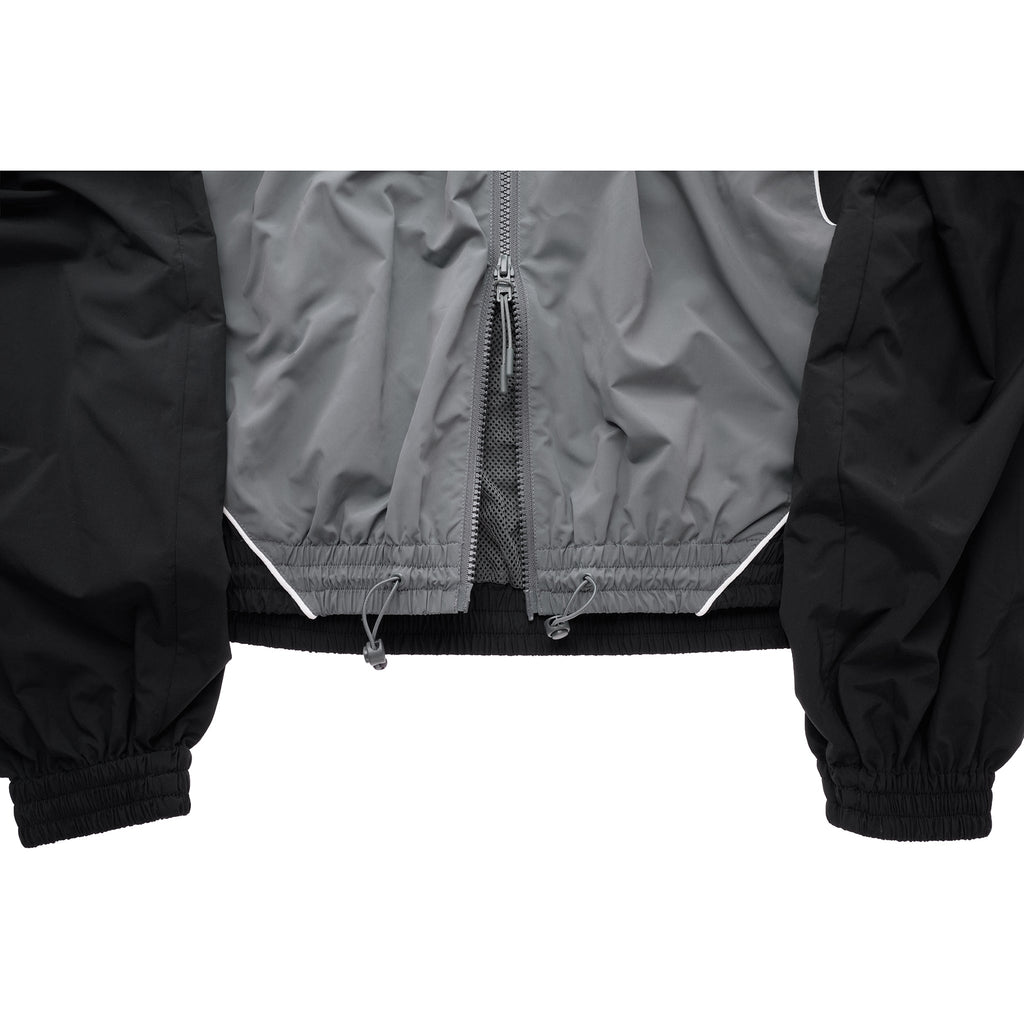 Upside Down Windbreaker Jacket - Black/Grey - Jackets & Outerwear