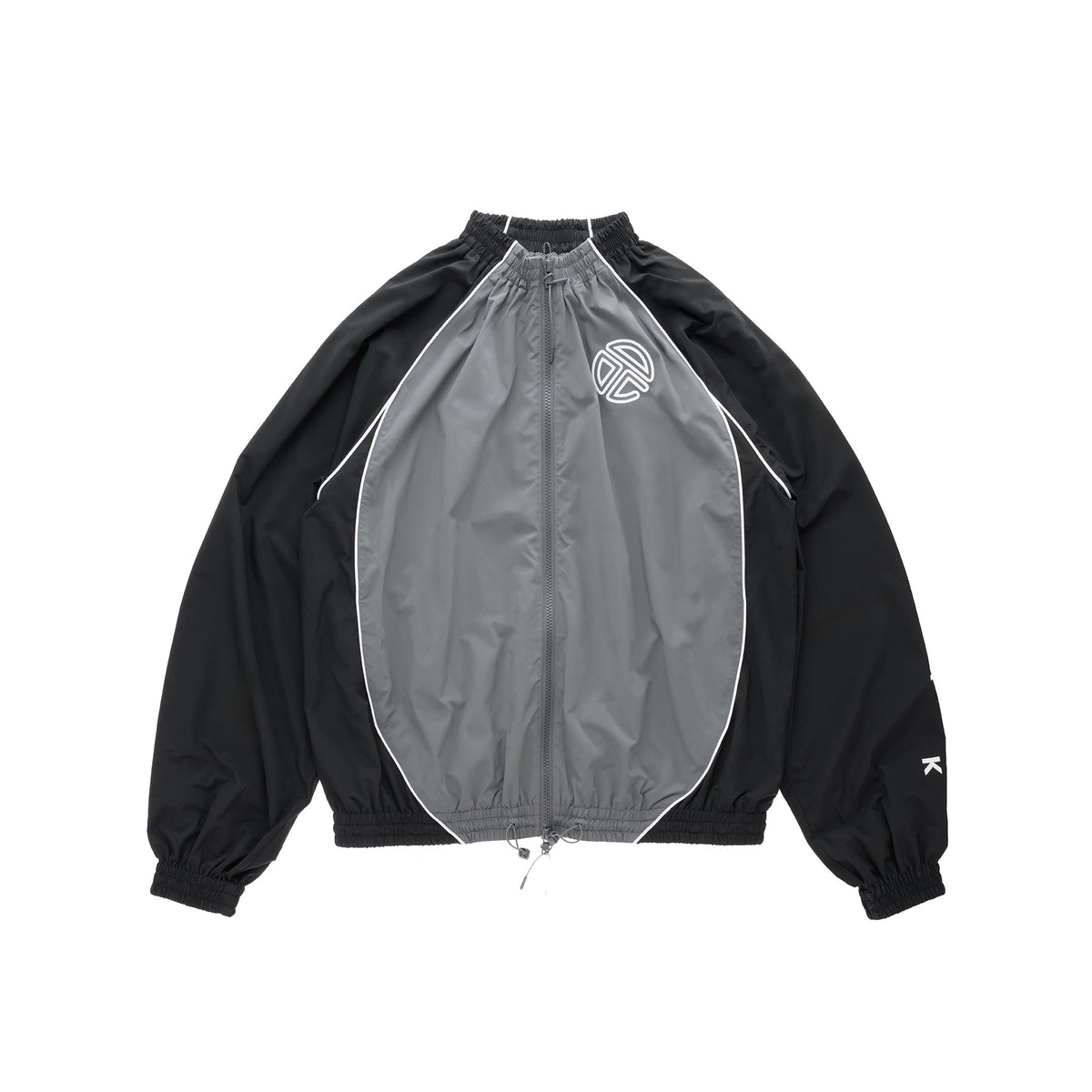 Upside Down Windbreaker Jacket - Black/Grey - Jackets & Outerwear