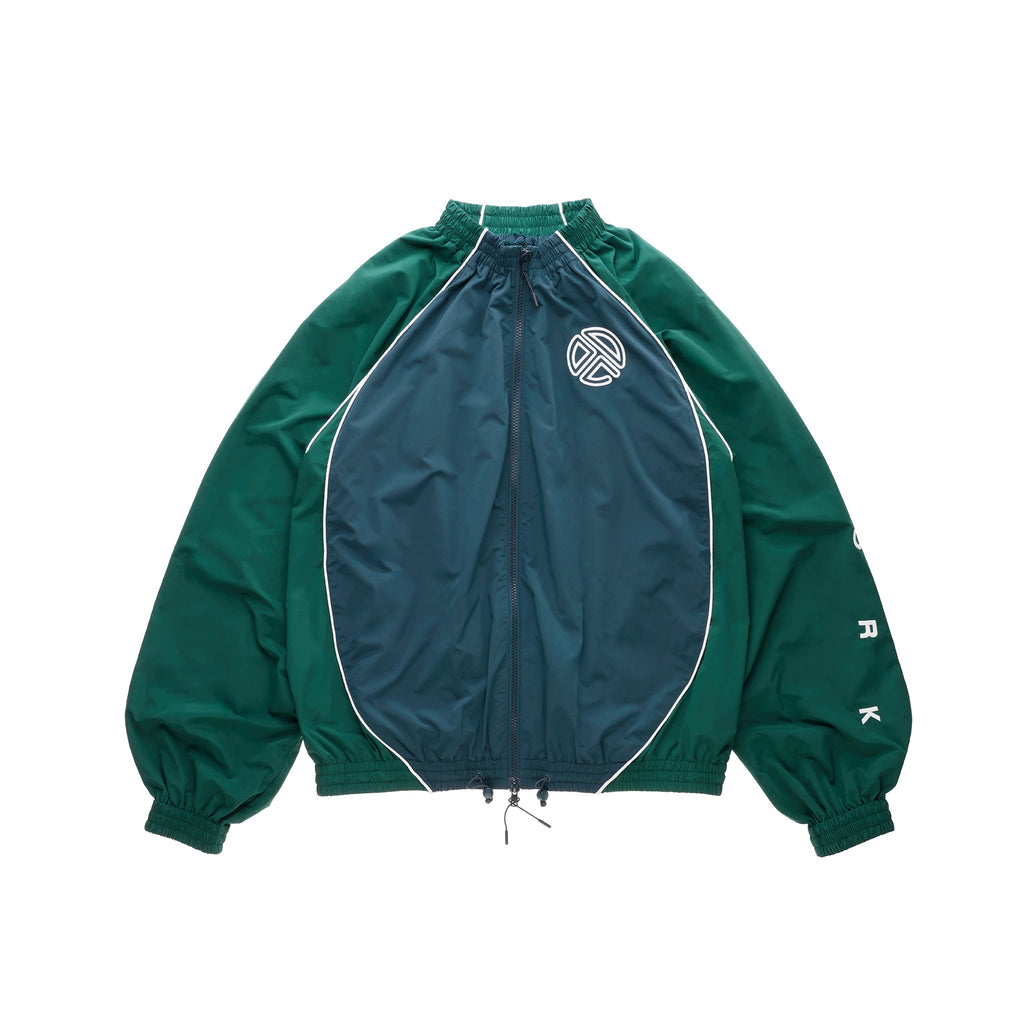 Upside Down Windbreaker Jacket - Green/Blue - Jackets & Outerwear
