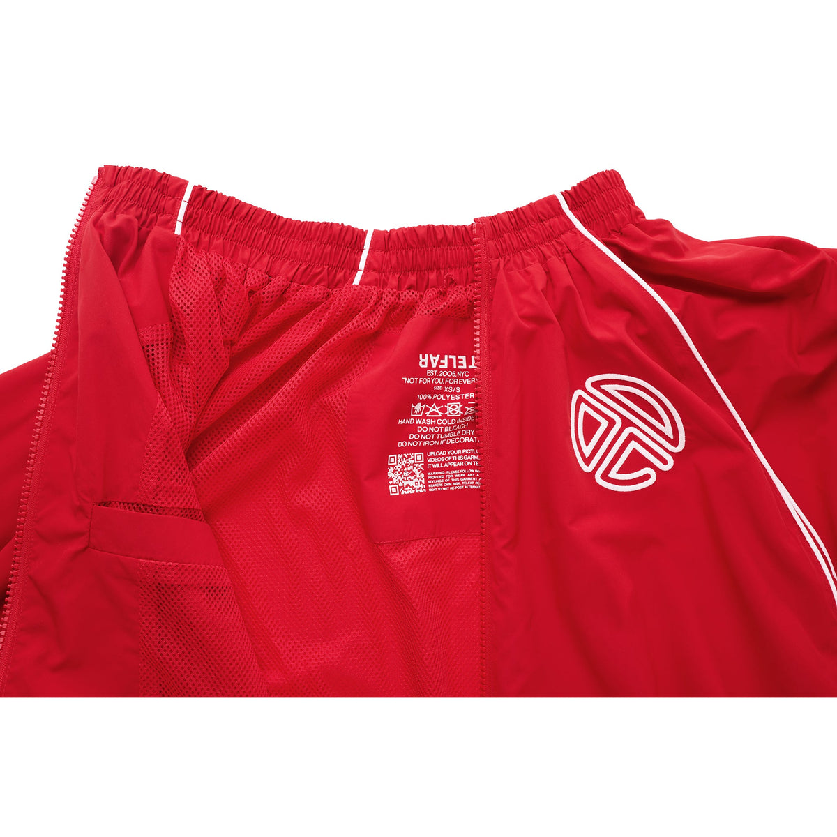 Upside Down Windbreaker Jacket - Red - Jackets & Outerwear