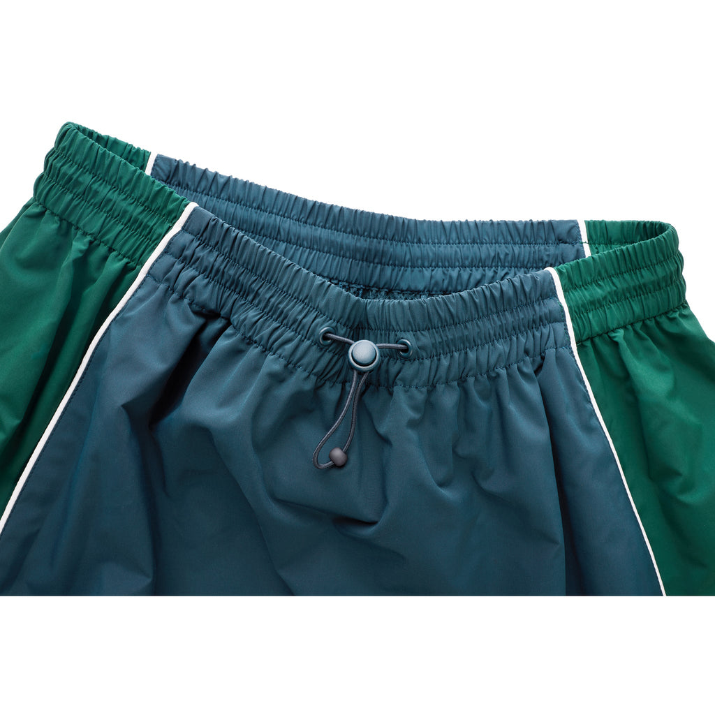 Upside Down Windbreaker Pant - Green/Blue - Pants & Shorts