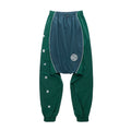 Upside Down Windbreaker Pant - Green/Blue - Pants & Shorts
