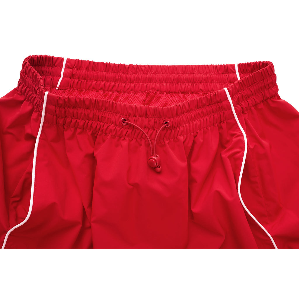 Upside Down Windbreaker Pant - Red - Pants & Shorts
