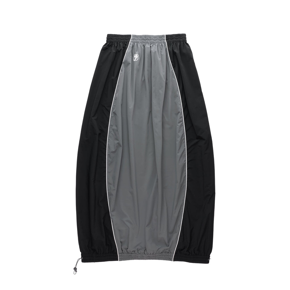 Upside Down Windbreaker Skirt - Black/Grey - Dresses & Skirts