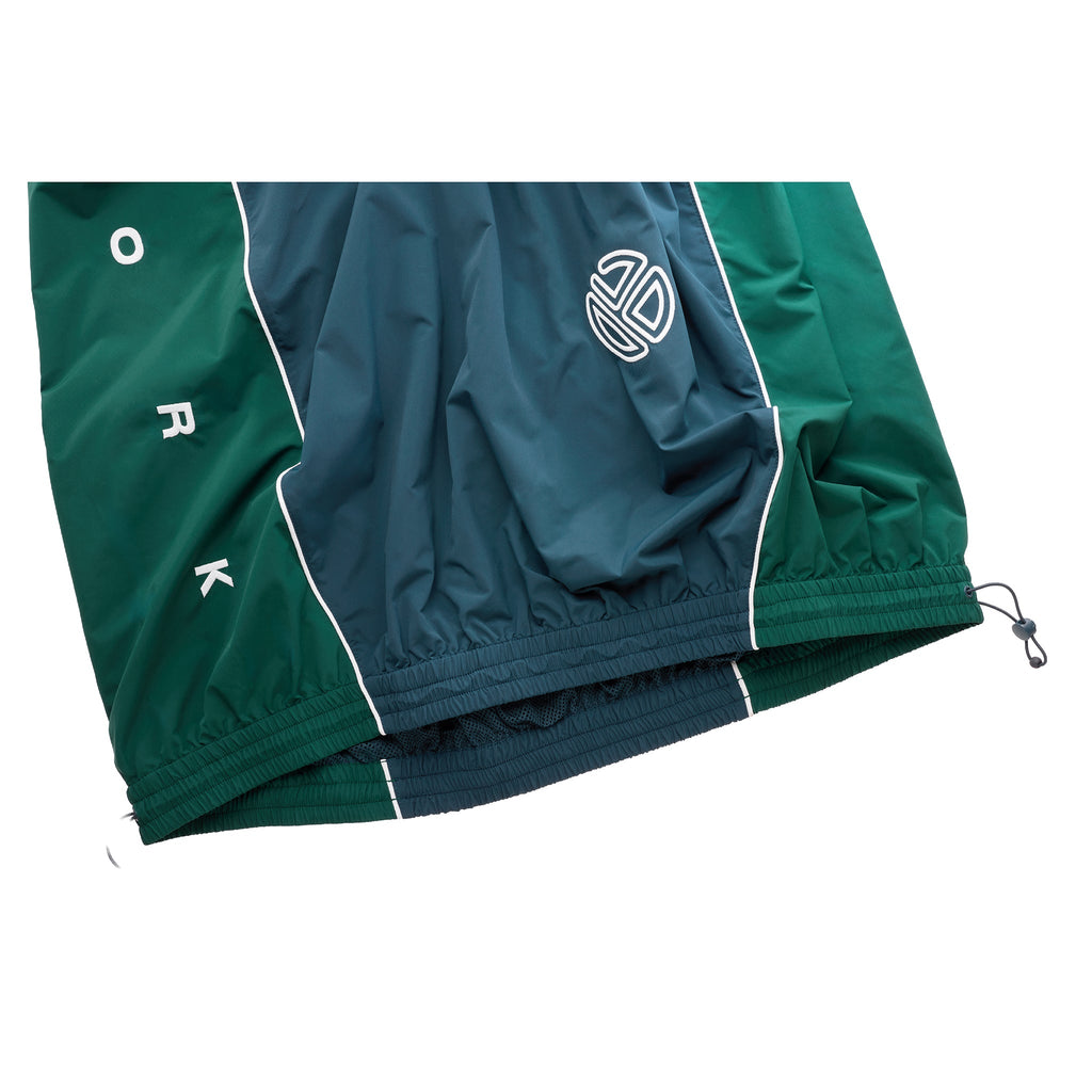 Upside Down Windbreaker Skirt - Green/Blue - Dresses & Skirts