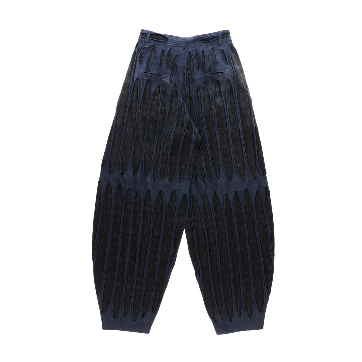 Woodgrain Balloon Pant - Black - Pants & Shorts