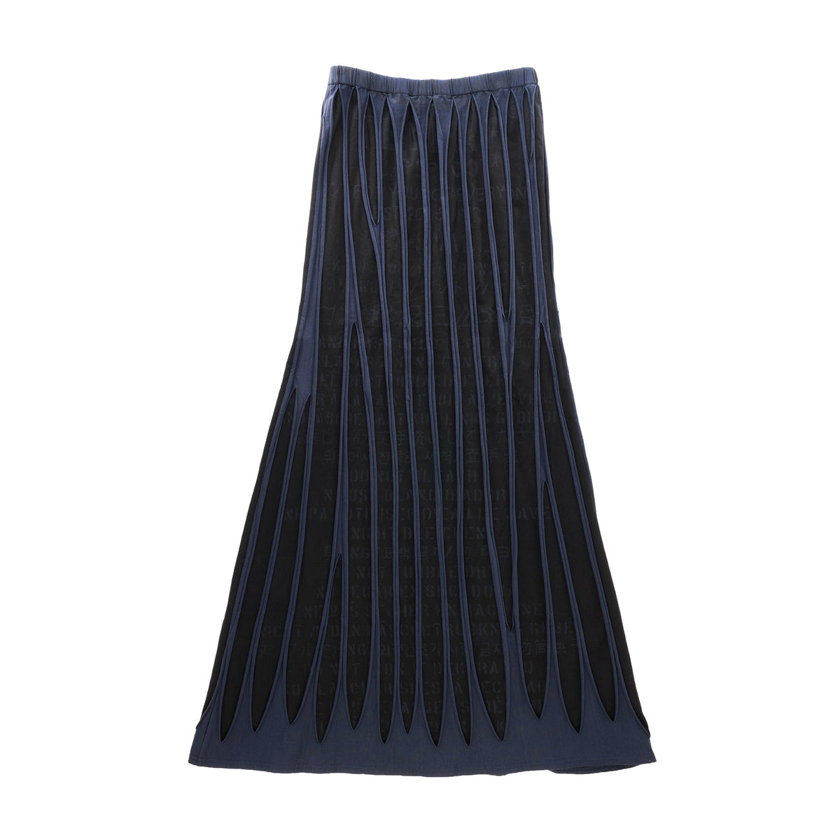 Woodgrain Maxi Skirt - Black - Dresses & Skirts
