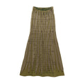 Woodgrain Maxi Skirt - Drab - Dresses & Skirts