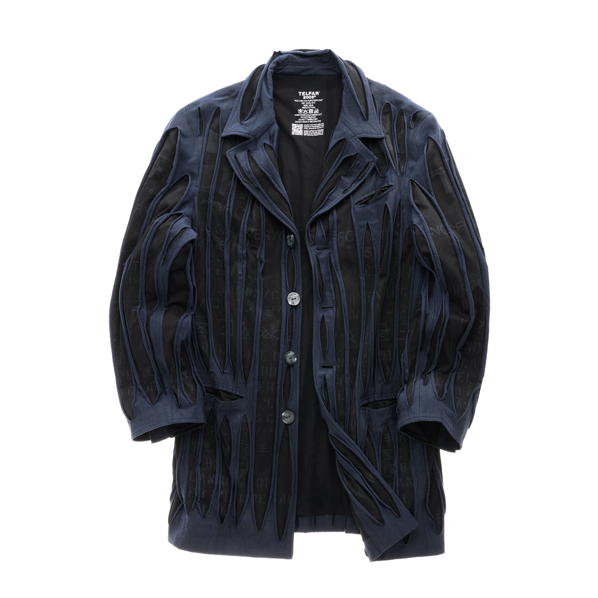 Woodgrain Zoot Suit Jacket - Black - Jackets & Outerwear